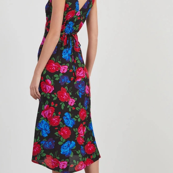 NWT large Vici Robbie Satin Midi Dress - Picture 3 of 5